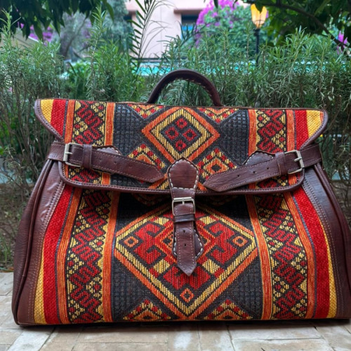 bag leather and Sabra silk Colored Morocco