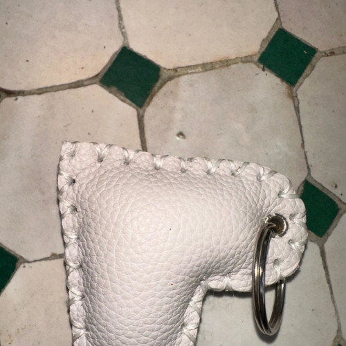   small bag leather and Sabra silk White Morocco