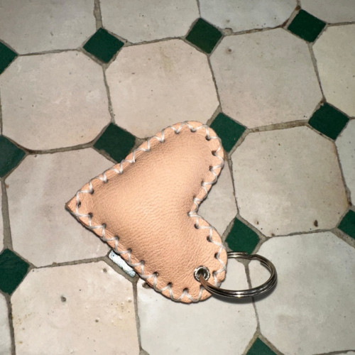   small bag leather and Sabra silk White Morocco