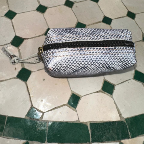   small bag leather Grey, Black Morocco