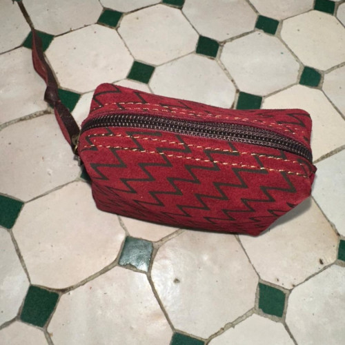   small bag leather Red, Black Morocco
