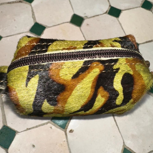   small bag leather Green, Brown Morocco