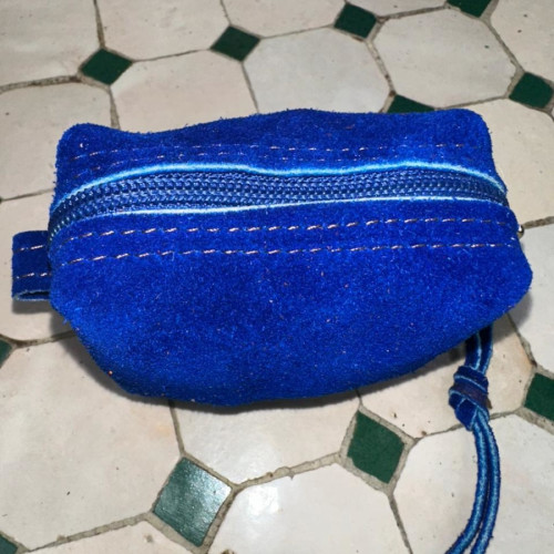   small bag leather Blue Morocco