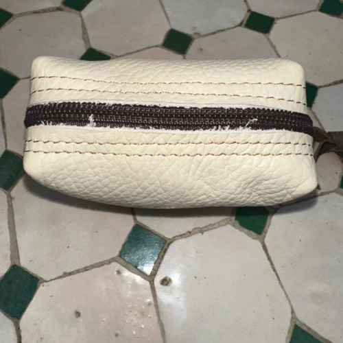   small bag leather Black, White Morocco