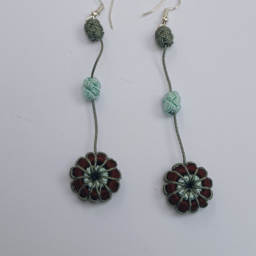Multi Button Earrings