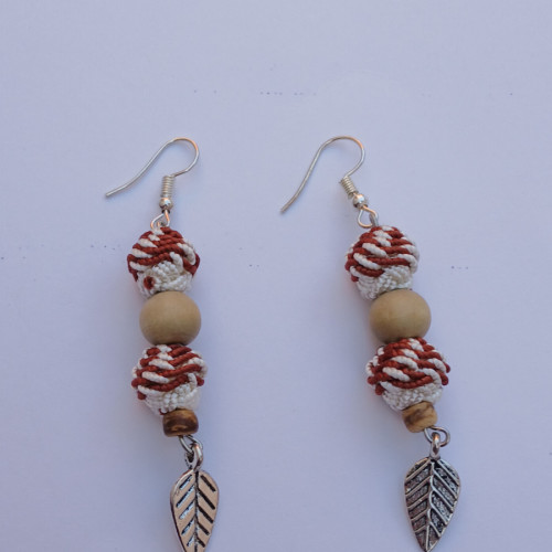 Button Dangle Earrings
