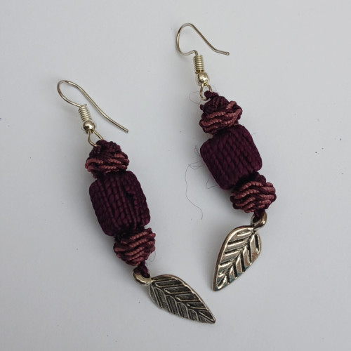 Button Dangle Earrings