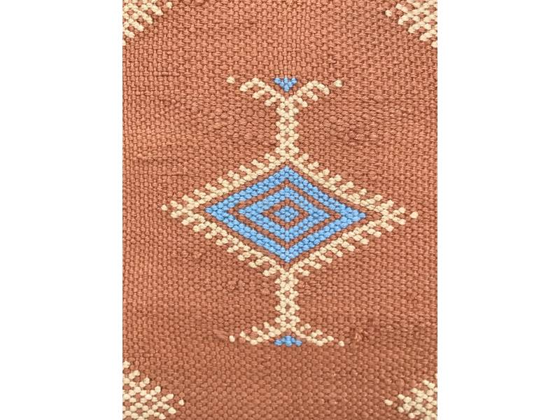 Red, Blue Bamboo Bamboo Pillow