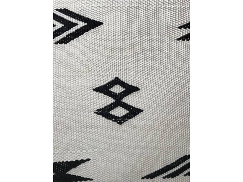 Black, White Bamboo Bamboo Pillow