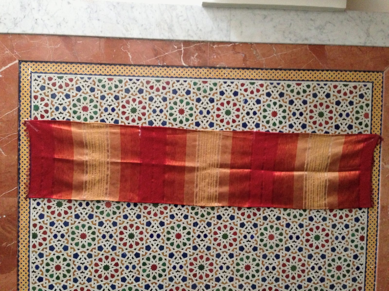  Scarf Mobra and Sabra Red, Yellow Morocco