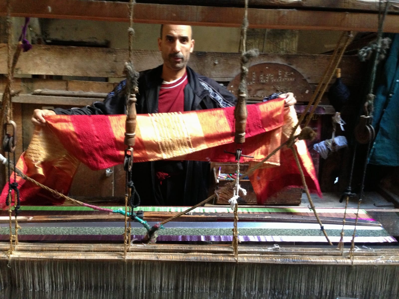  Scarf Mobra and Sabra Red, Yellow Morocco