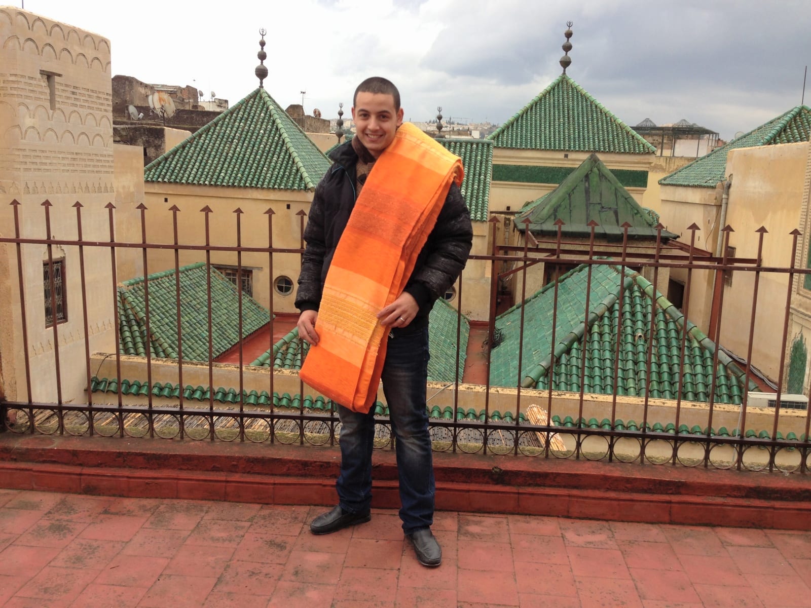  Scarf Sabra and El Habba Yellow, Orange Morocco