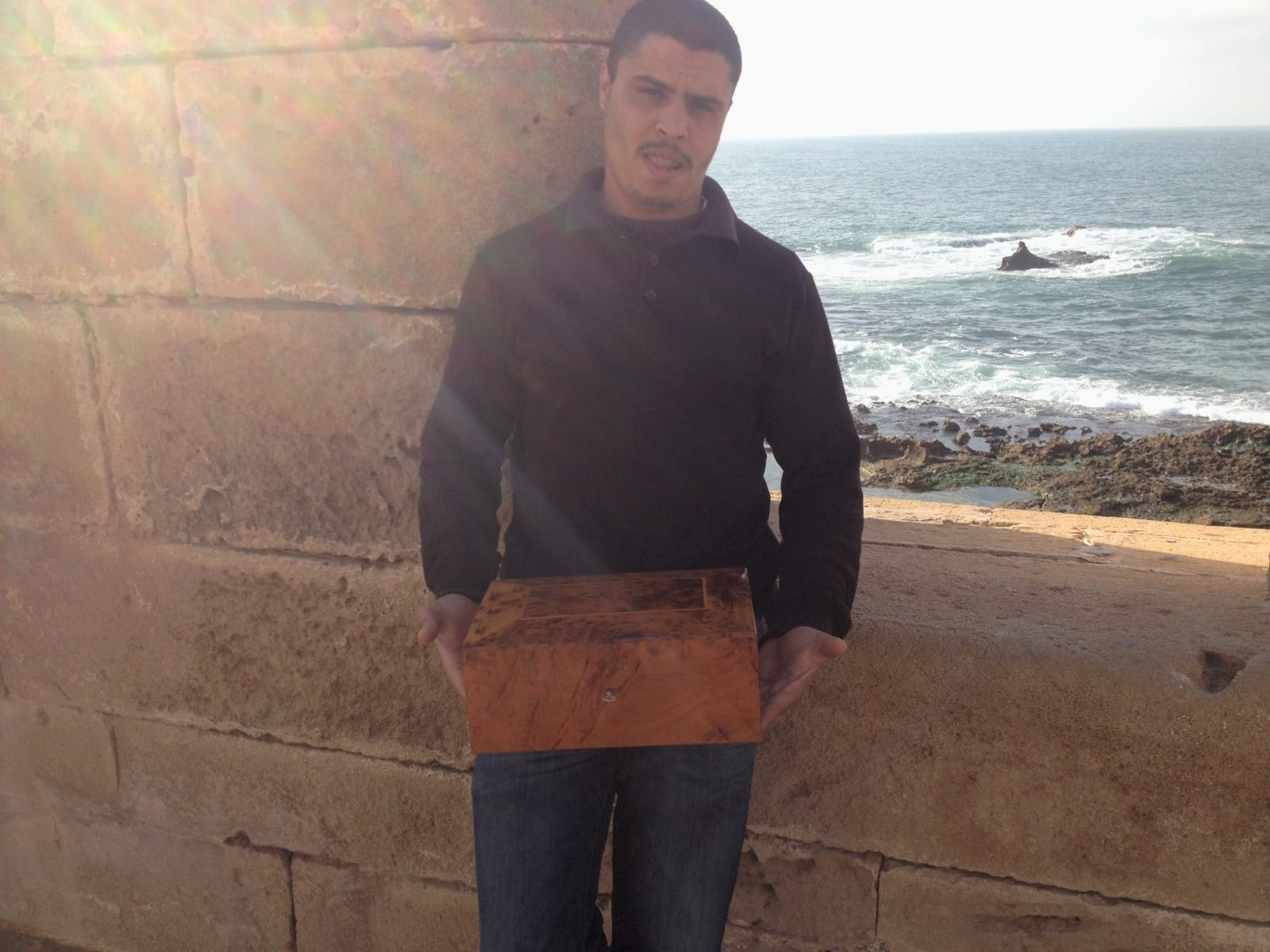  Box Thuja Wood and Aluminum White Morocco