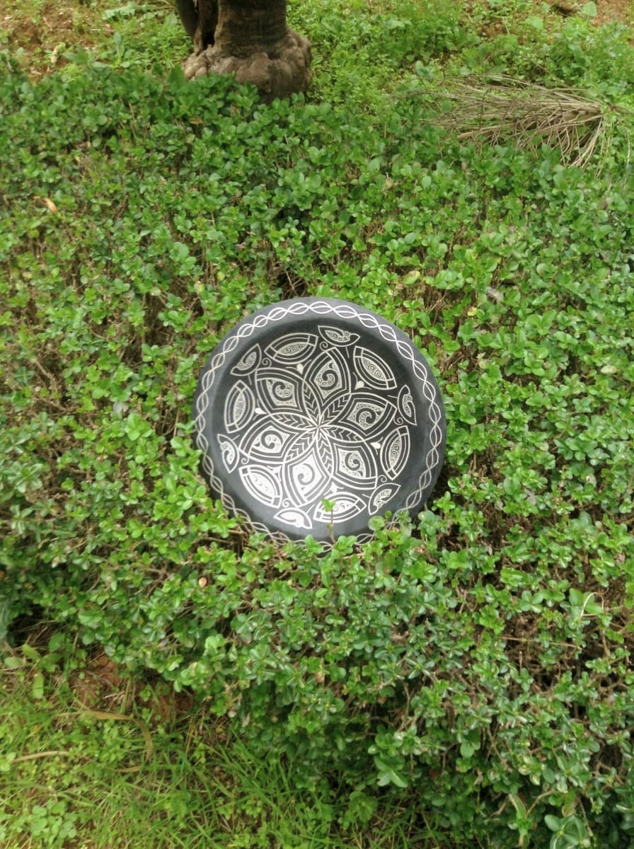  Plate Steel and Silver Black, White Morocco