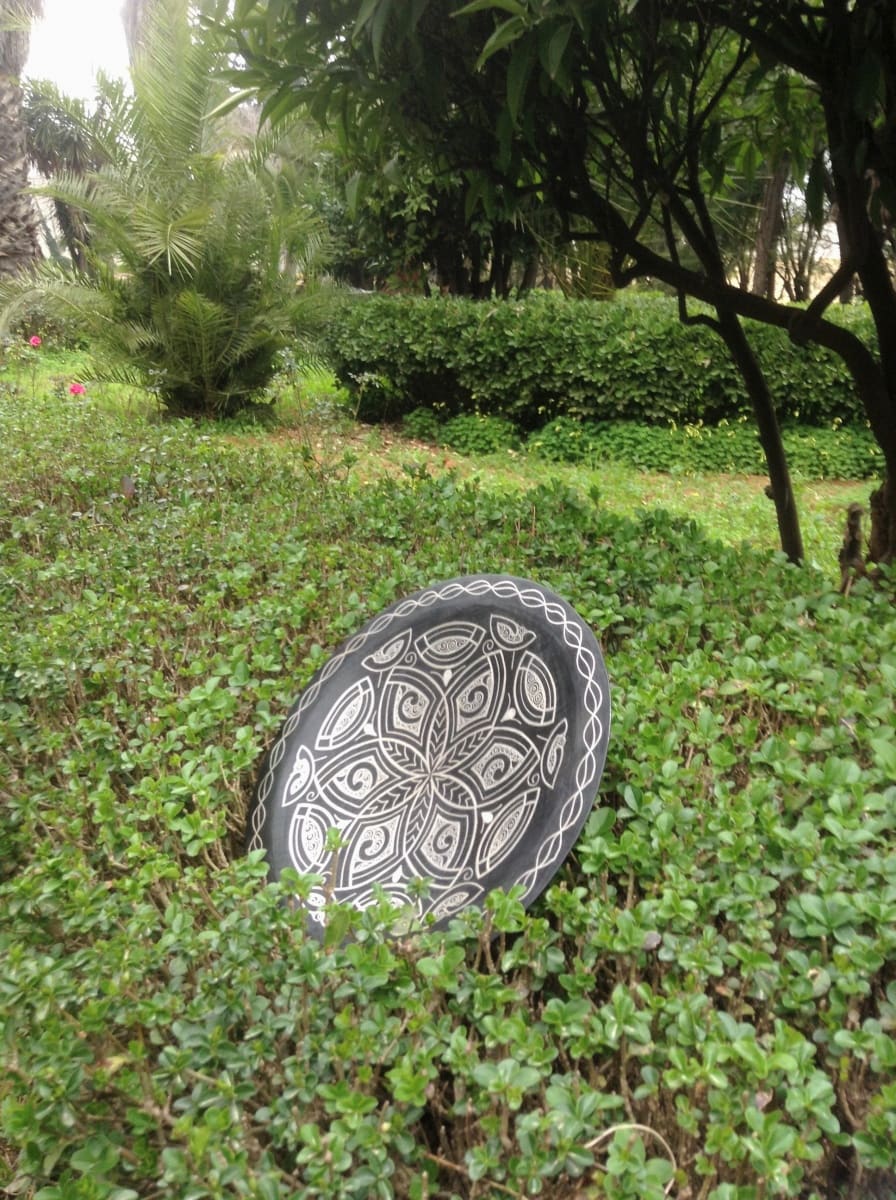  Plate Steel and Silver Black, White Morocco