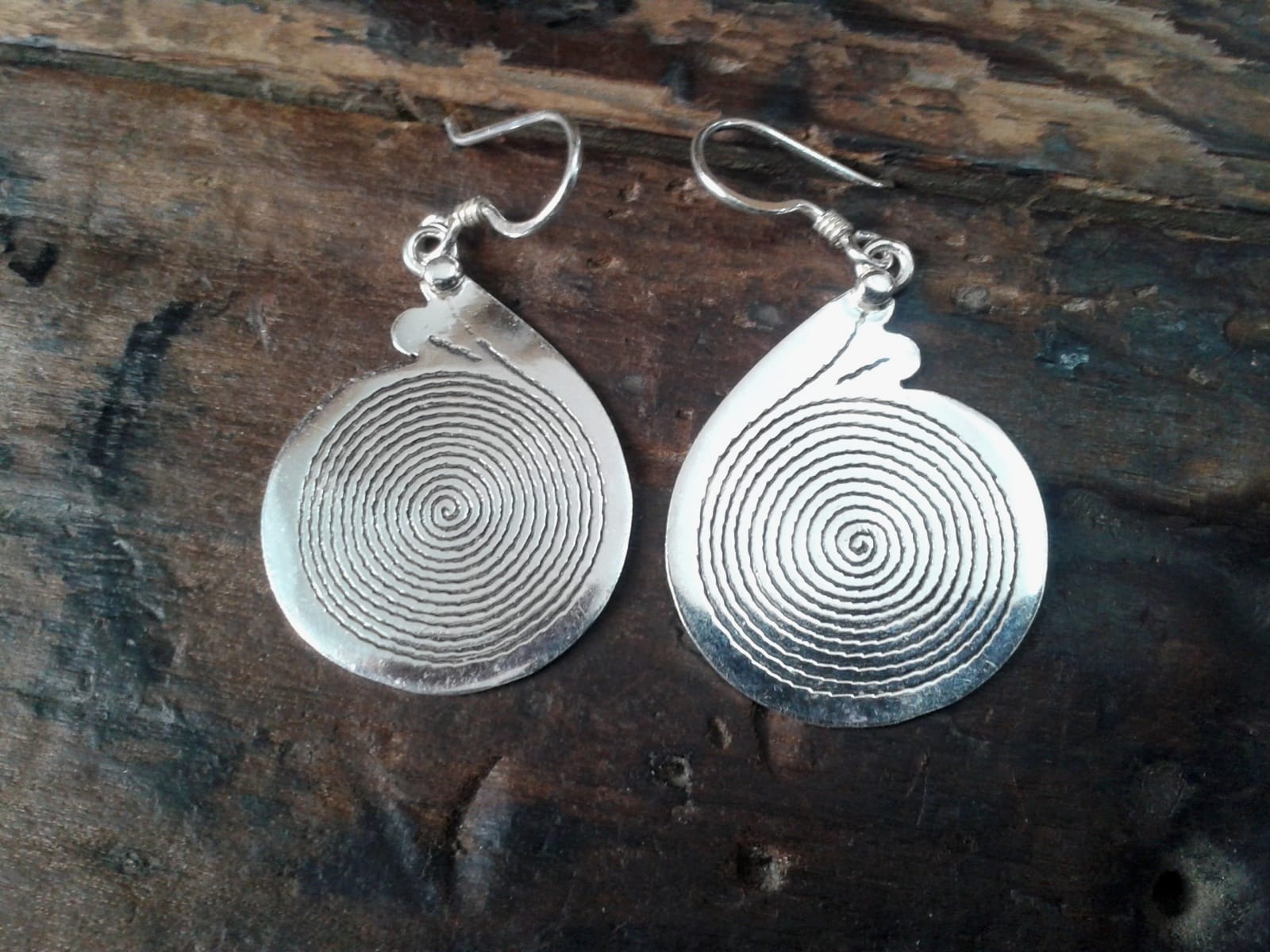  Earrings 800 Tiznit Silver Black Morocco