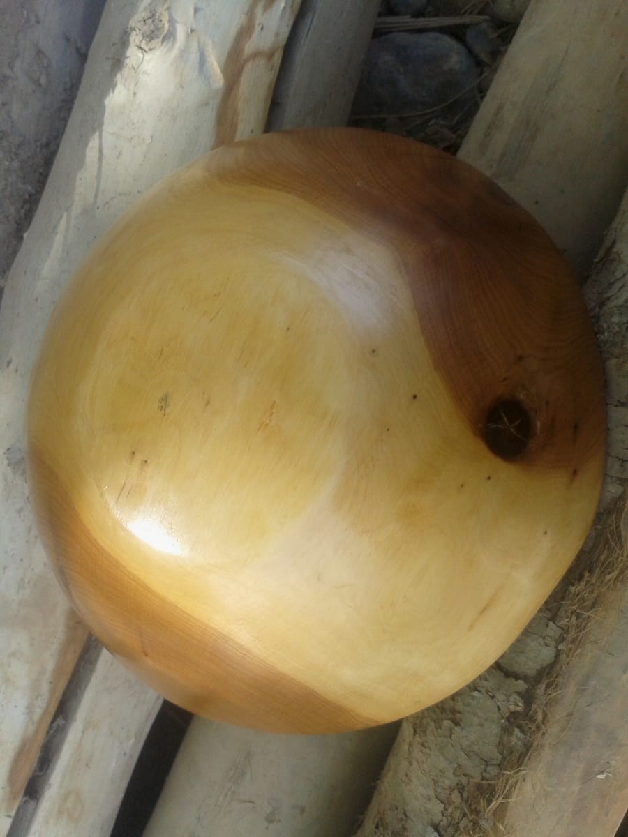  Hand Carved Bowl Juniper Wood  Morocco