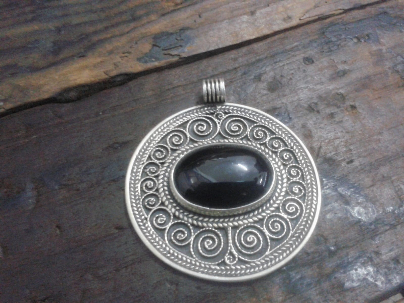  Necklace 800 Tiznit Silver Black Morocco