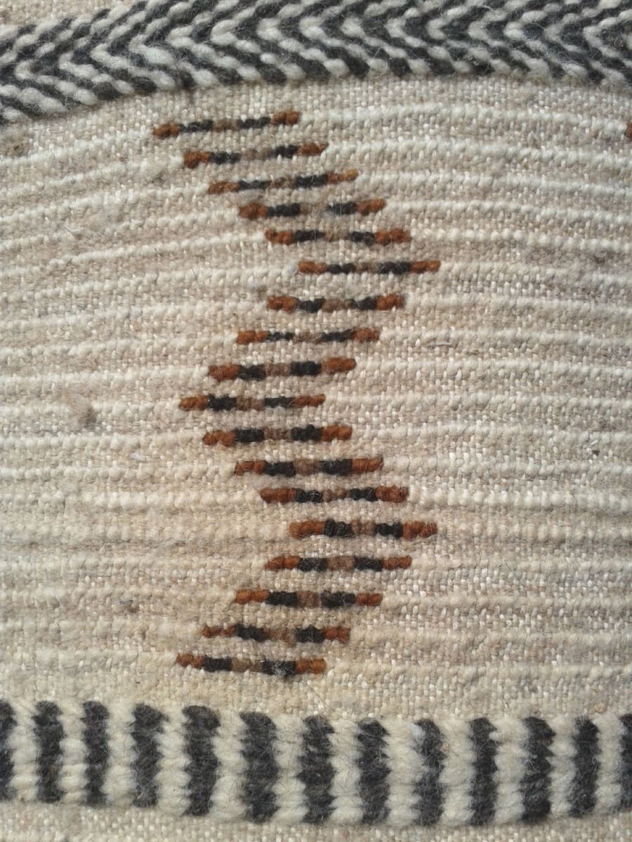  Pile Rug Wool String and Wool Colored Morocco