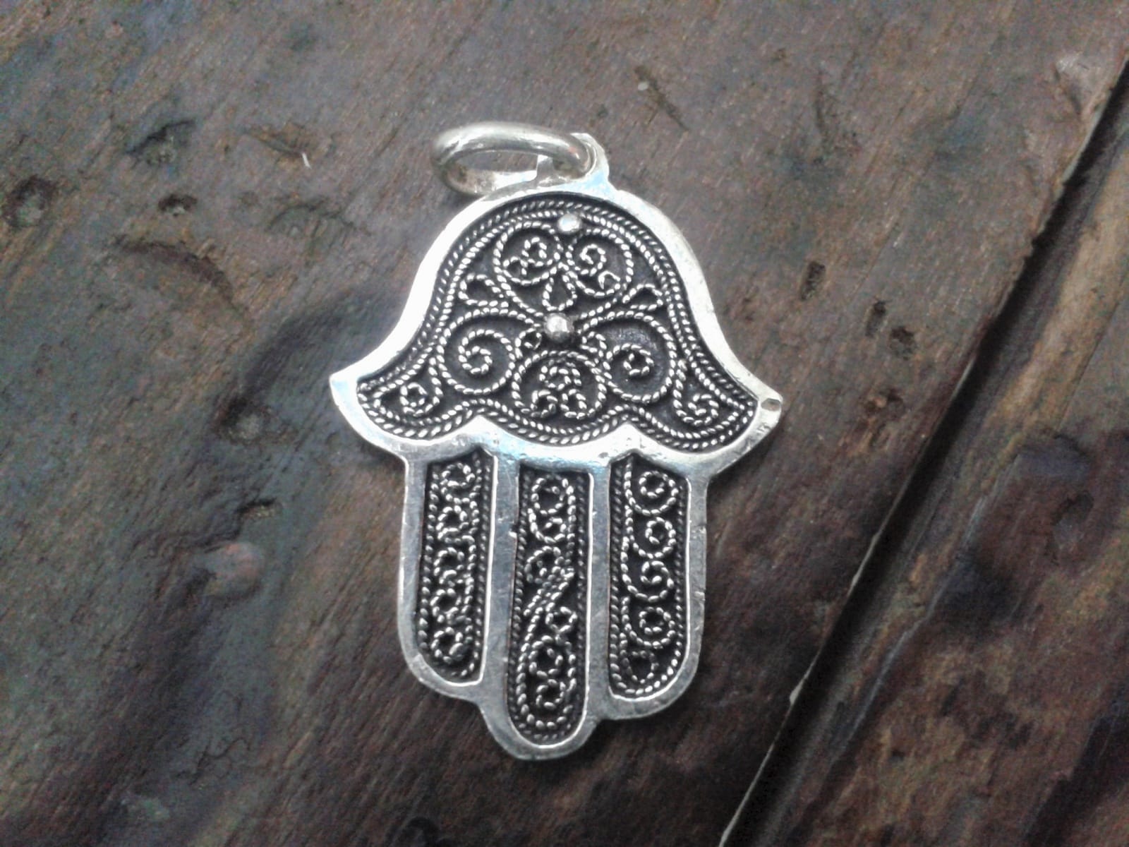  Necklace 800 Tiznit Silver Black, White Morocco