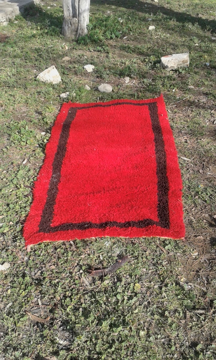  Hanbel Wool Red, Black Morocco