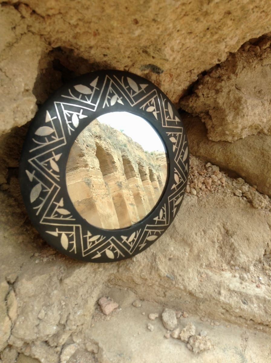  Plate Steel and Silver Black, White Morocco