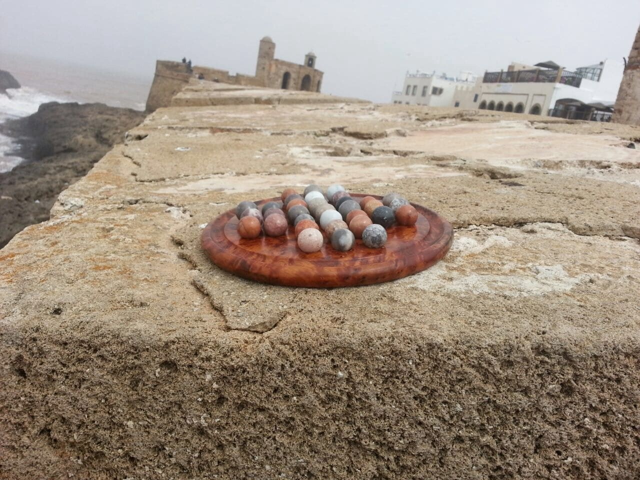  Marble Board Thuja Wood Blue Morocco