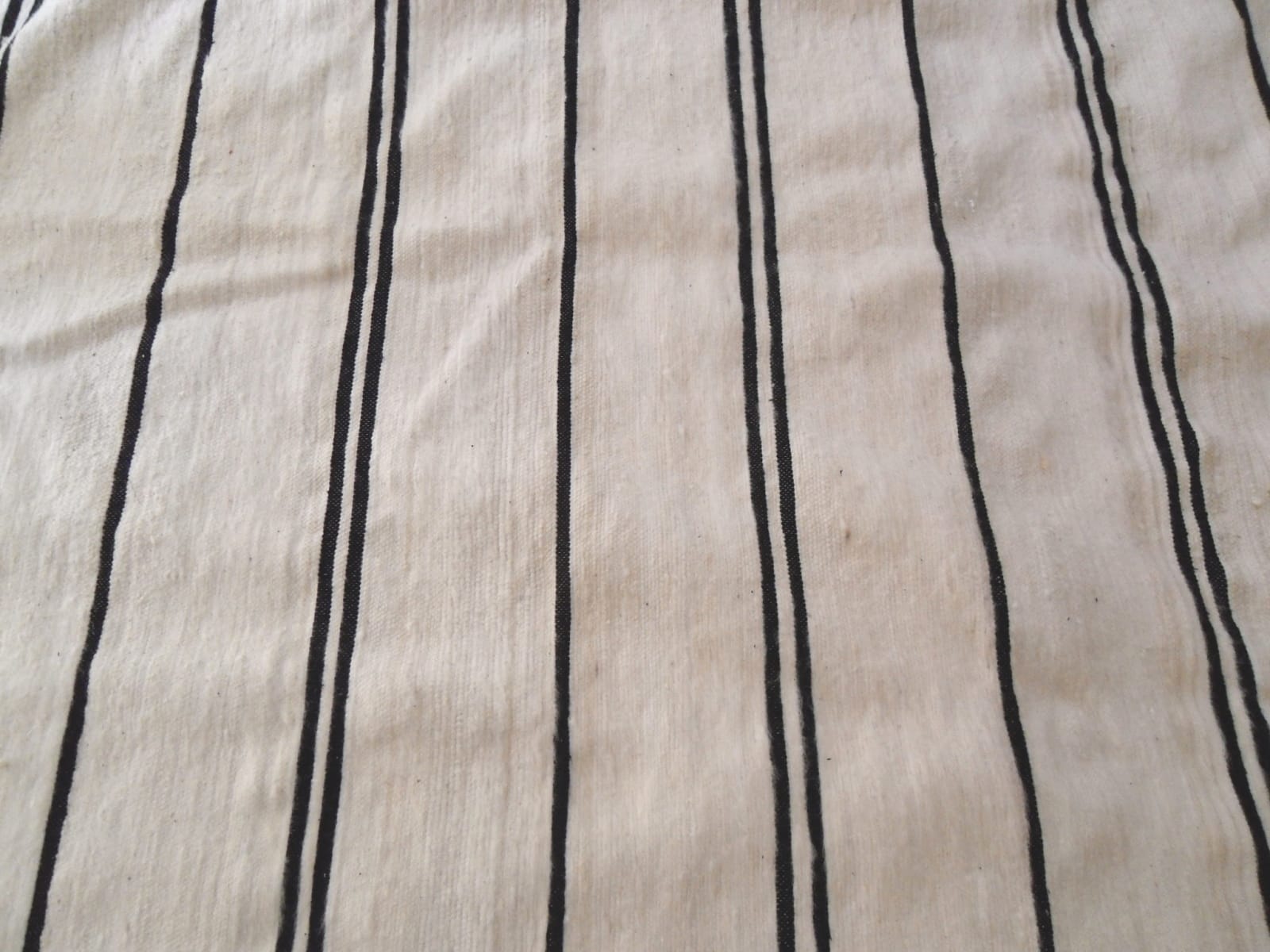  Flatweave Rug Wool Black, White Morocco