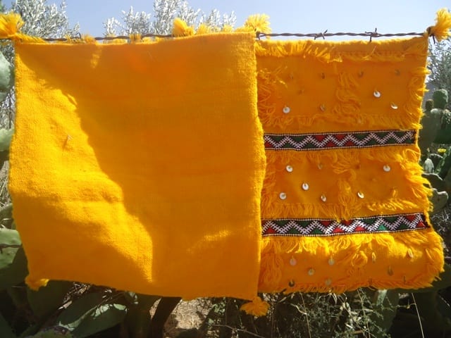 Pillow of wool
