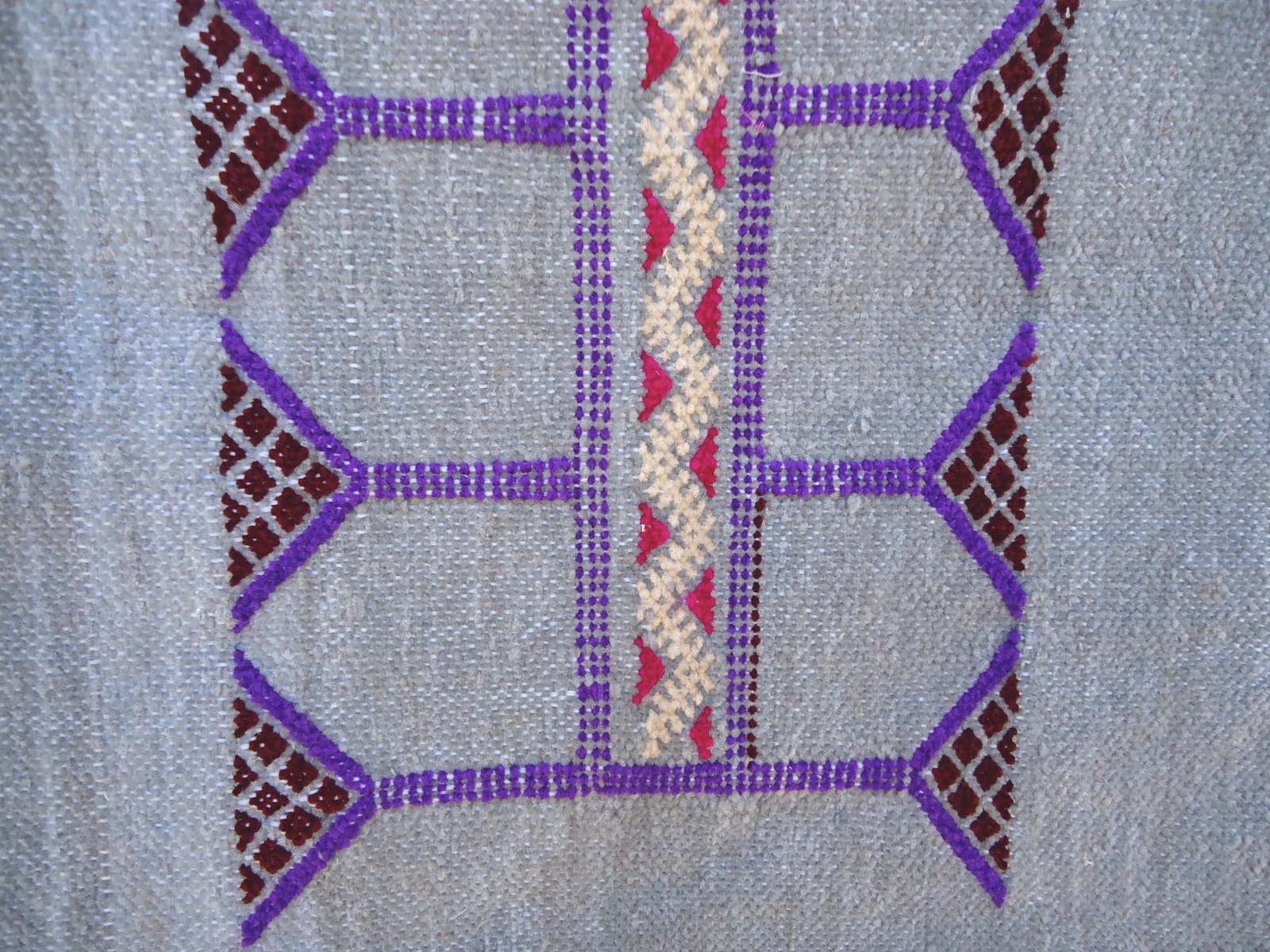  Hanbel Rug Chenille - Morba Red, Blue Morocco