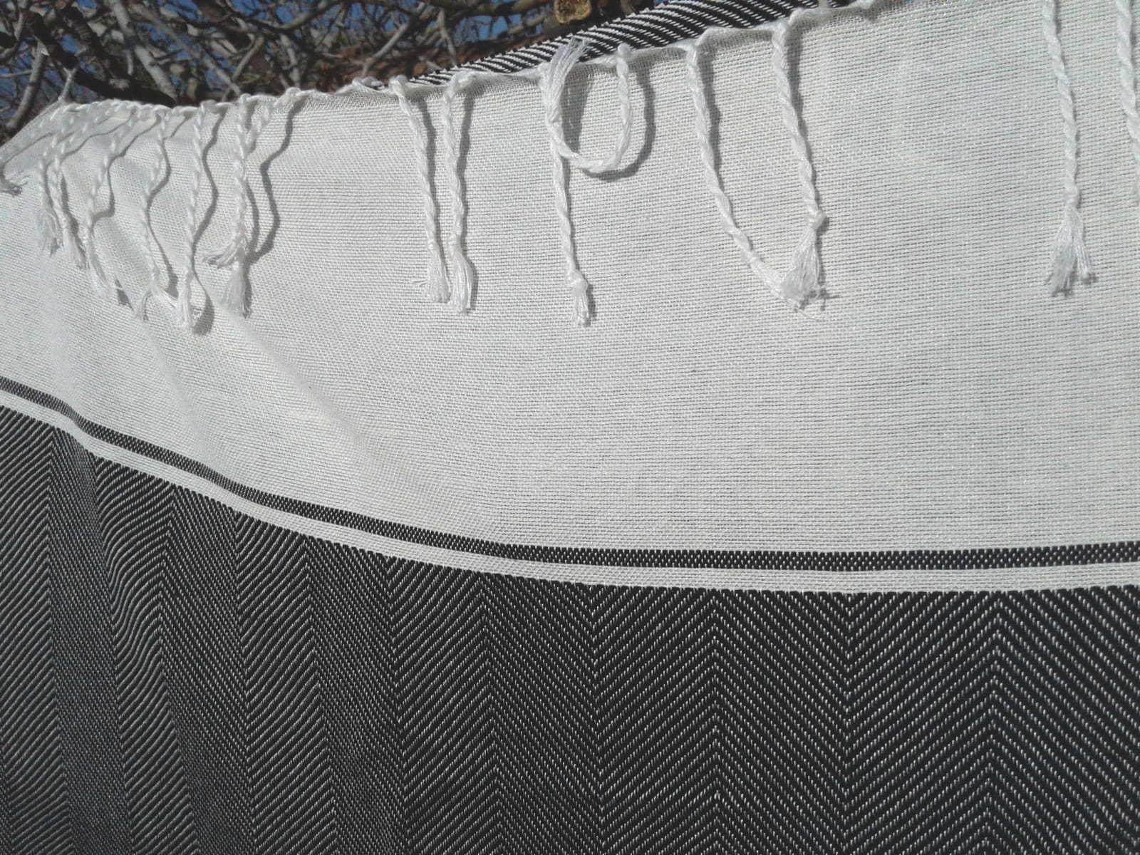  Towel Cotton Thread Black, White Morocco