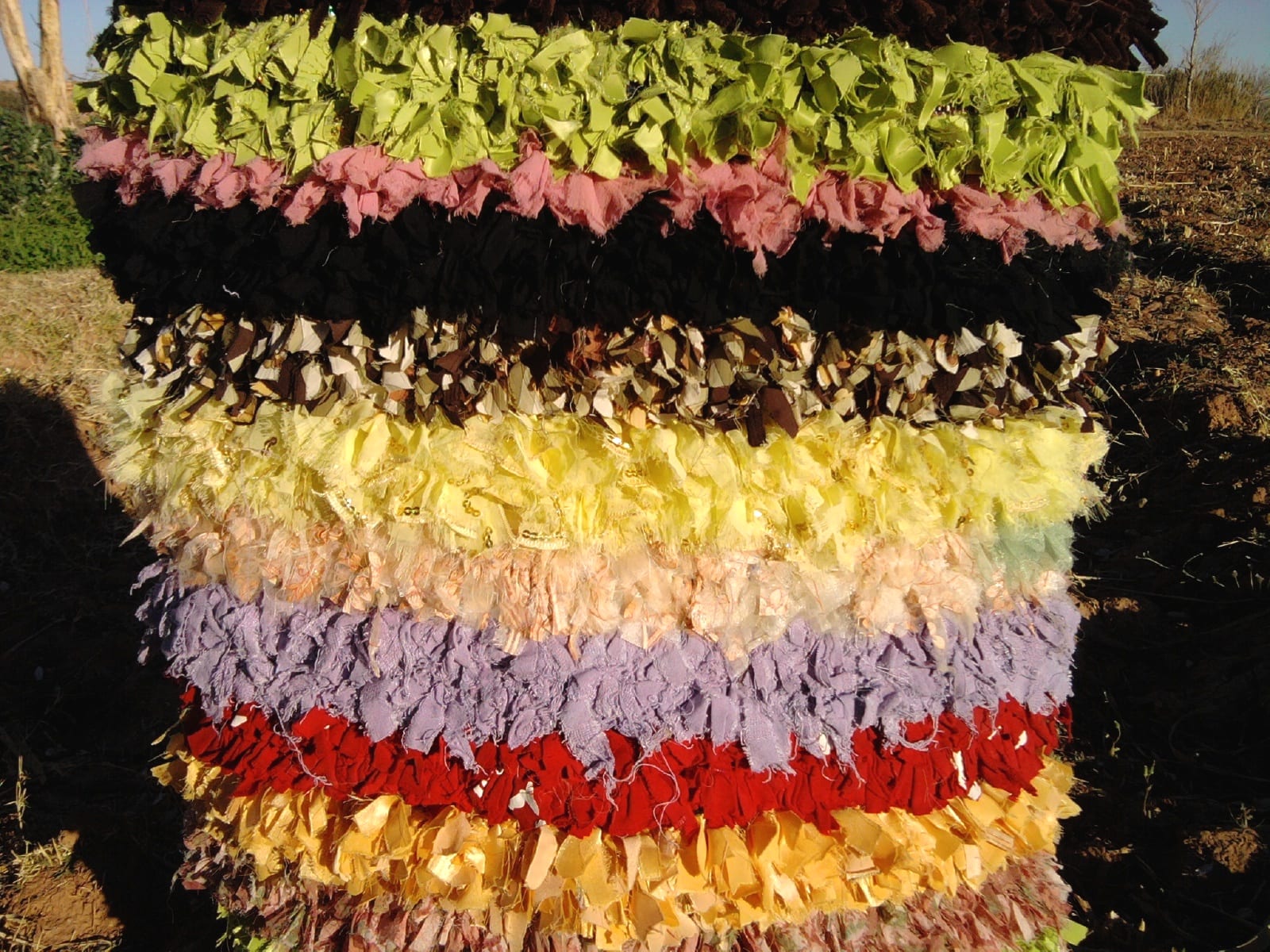 Boucherouite Up Cycled Thread  Colored Morocco