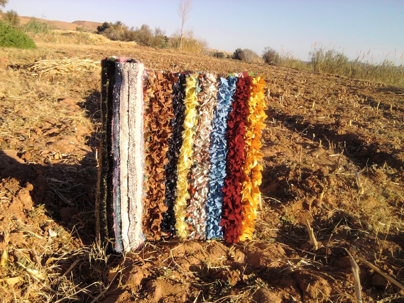  Boucherouite Up Cycled Thread  Colored Morocco