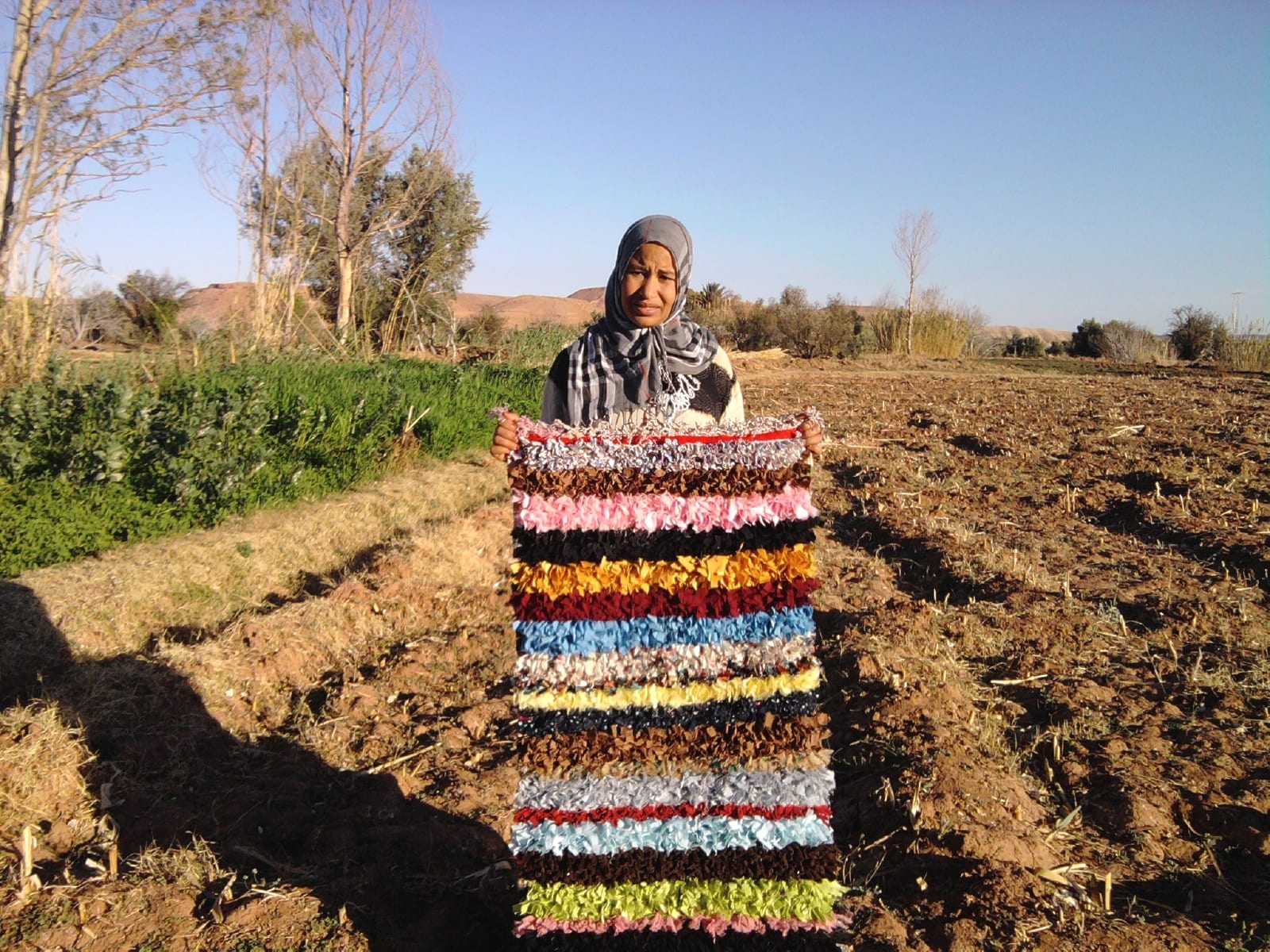  Boucherouite Up Cycled Thread  Colored Morocco