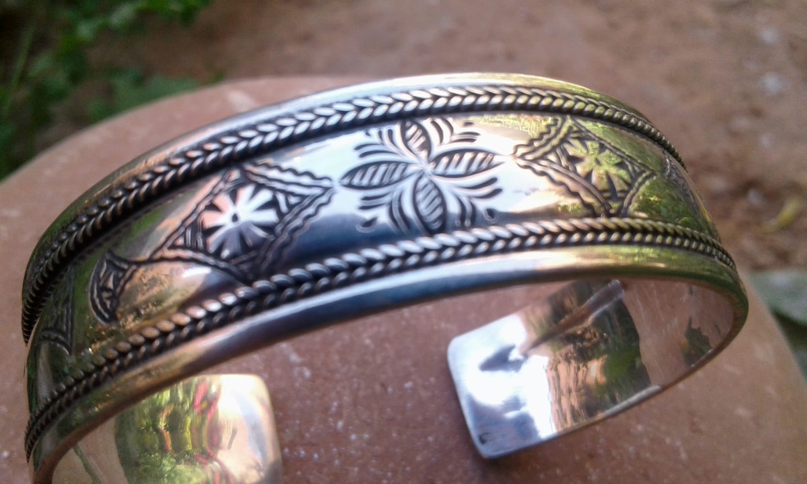  Bracelet 800 Tiznit Silver Black, White Morocco