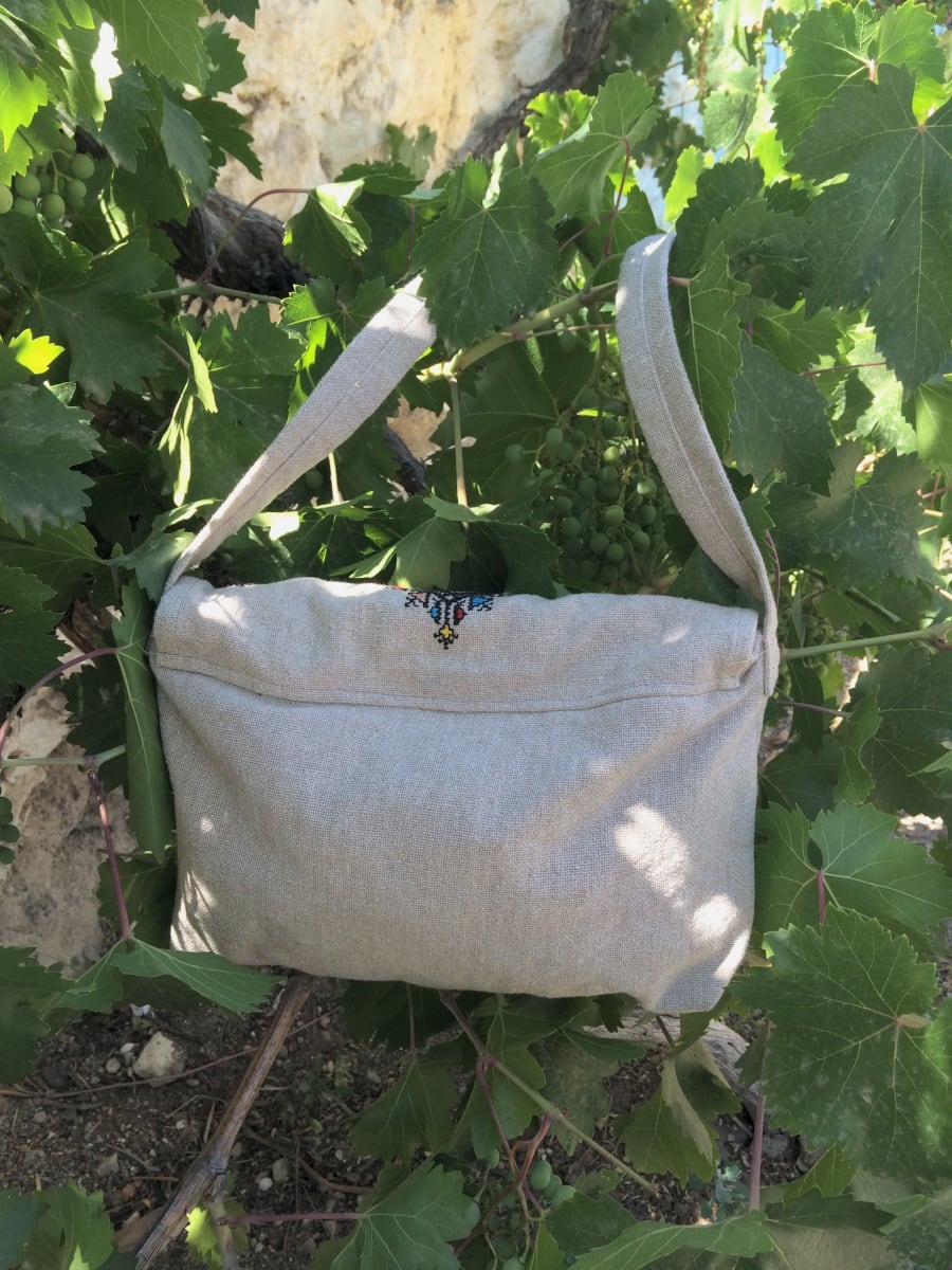  Hand Bag  fabric  and thread Colored Morocco