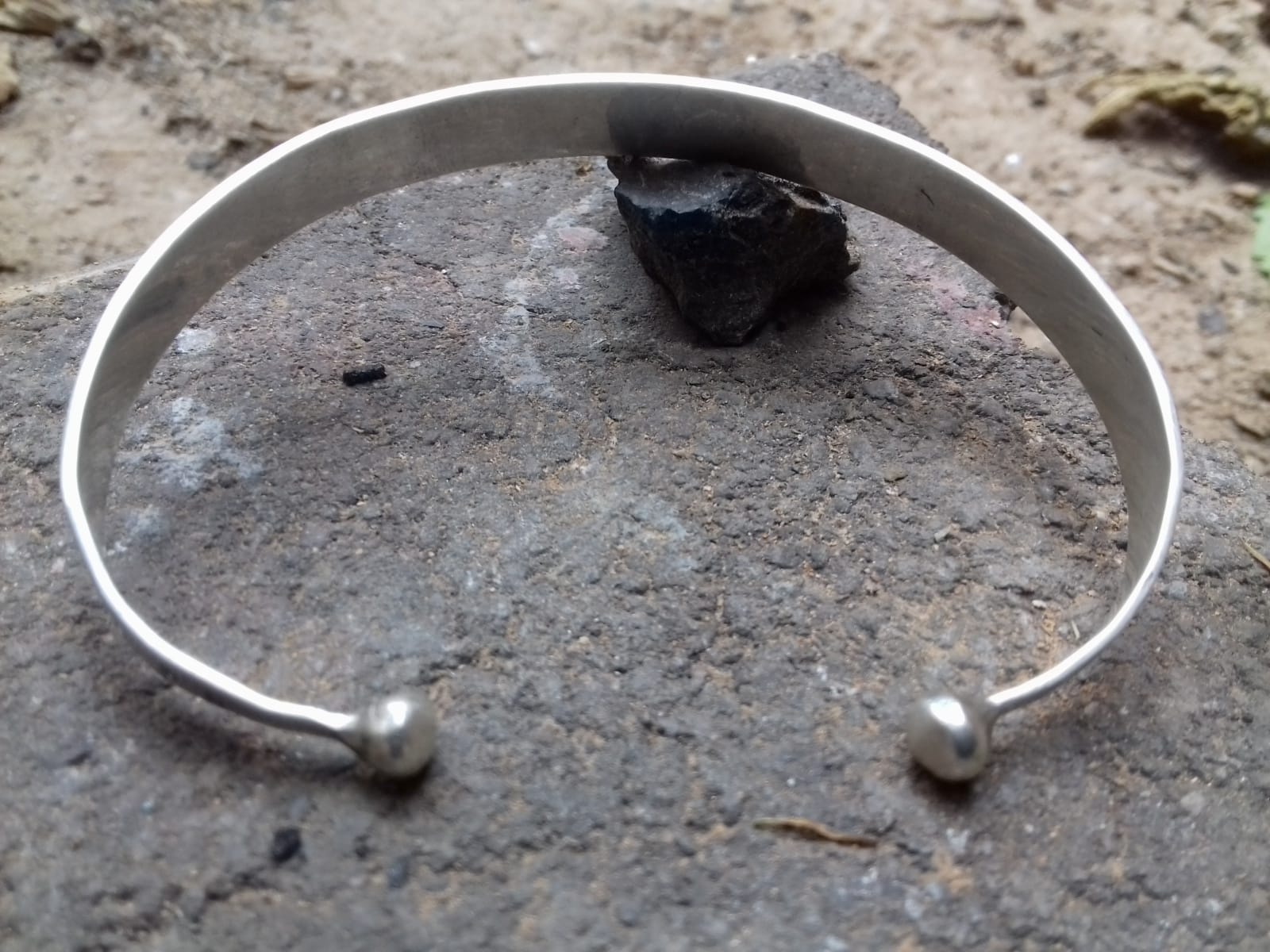  Bracelet 800 Tiznit Silver Black, White Morocco