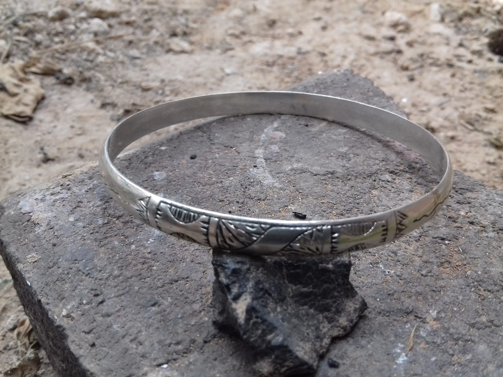  Bracelet 800 Tiznit Silver Black, White Morocco