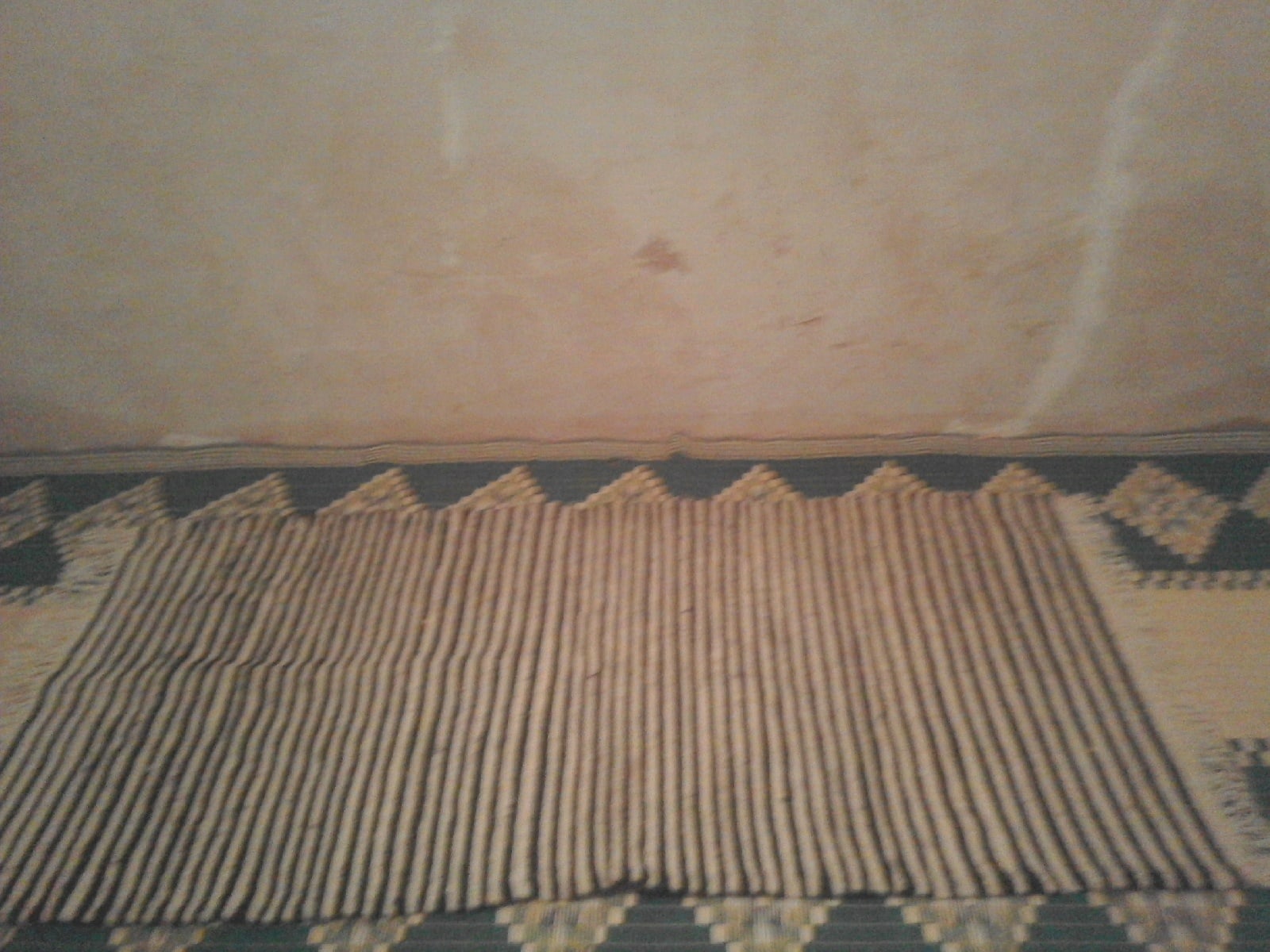  Pile Knot Rug Wool Black, White Morocco