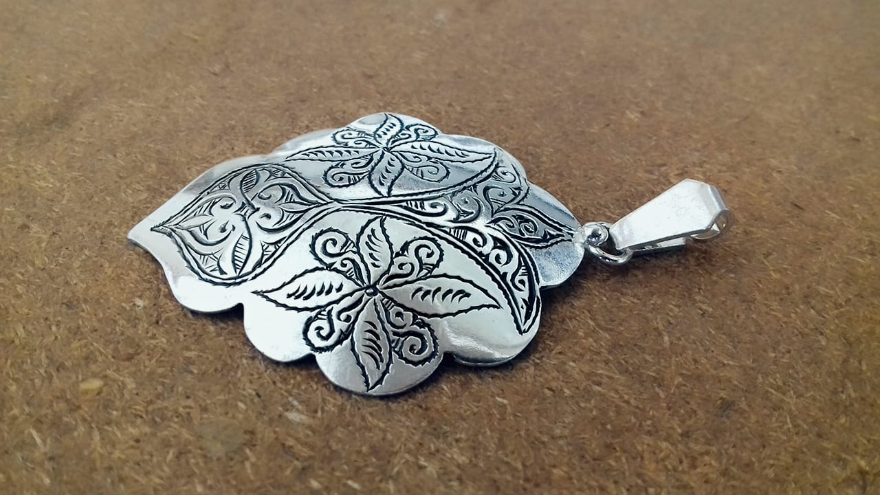  Necklace 800 Tiznit Silver Black, White Morocco