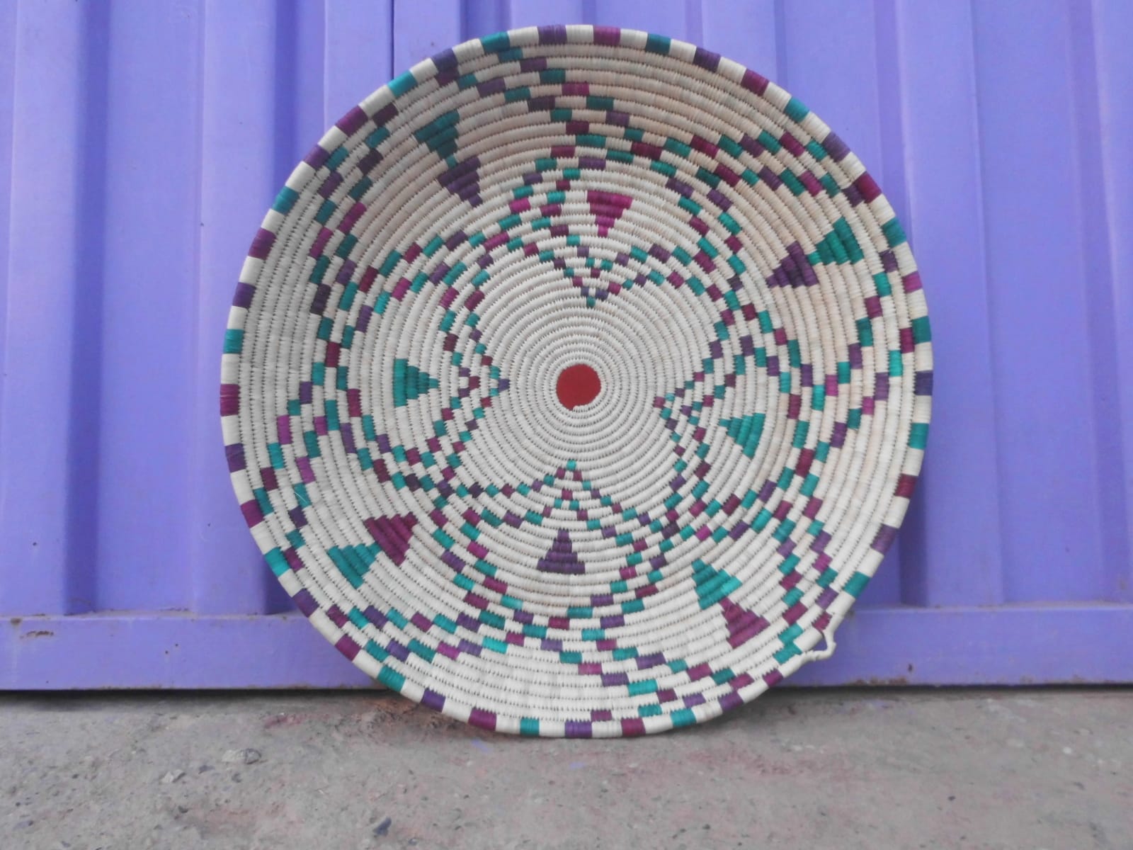  Woven Basket  Colored Morocco