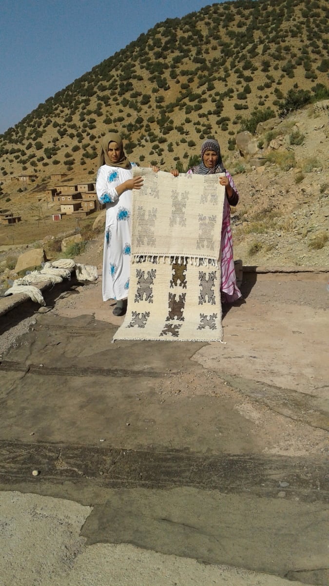  Beni Ourain Wool String and Wool Colored Morocco