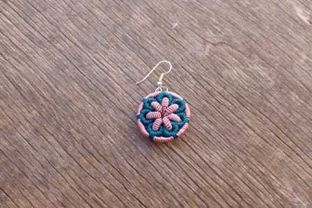 Ball and Button Earrings