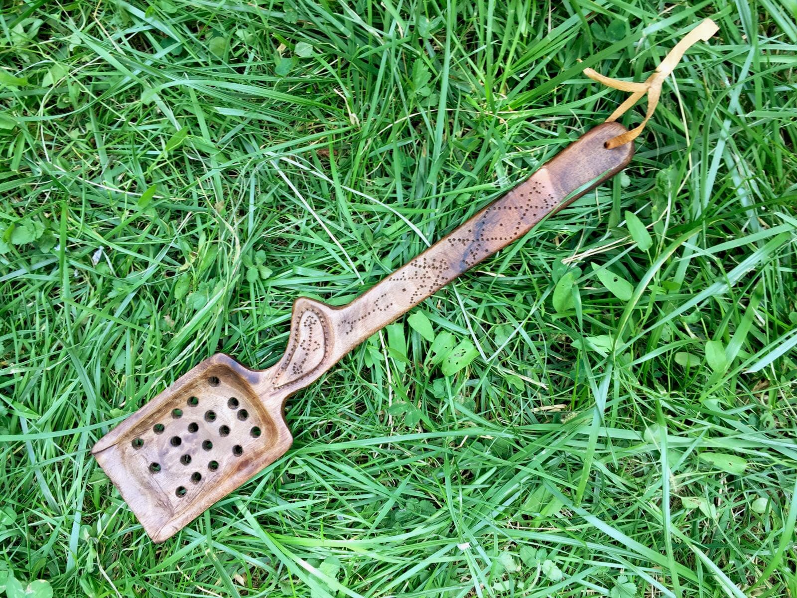  Hand Carved Spoon Walnut Wood Brown Morocco