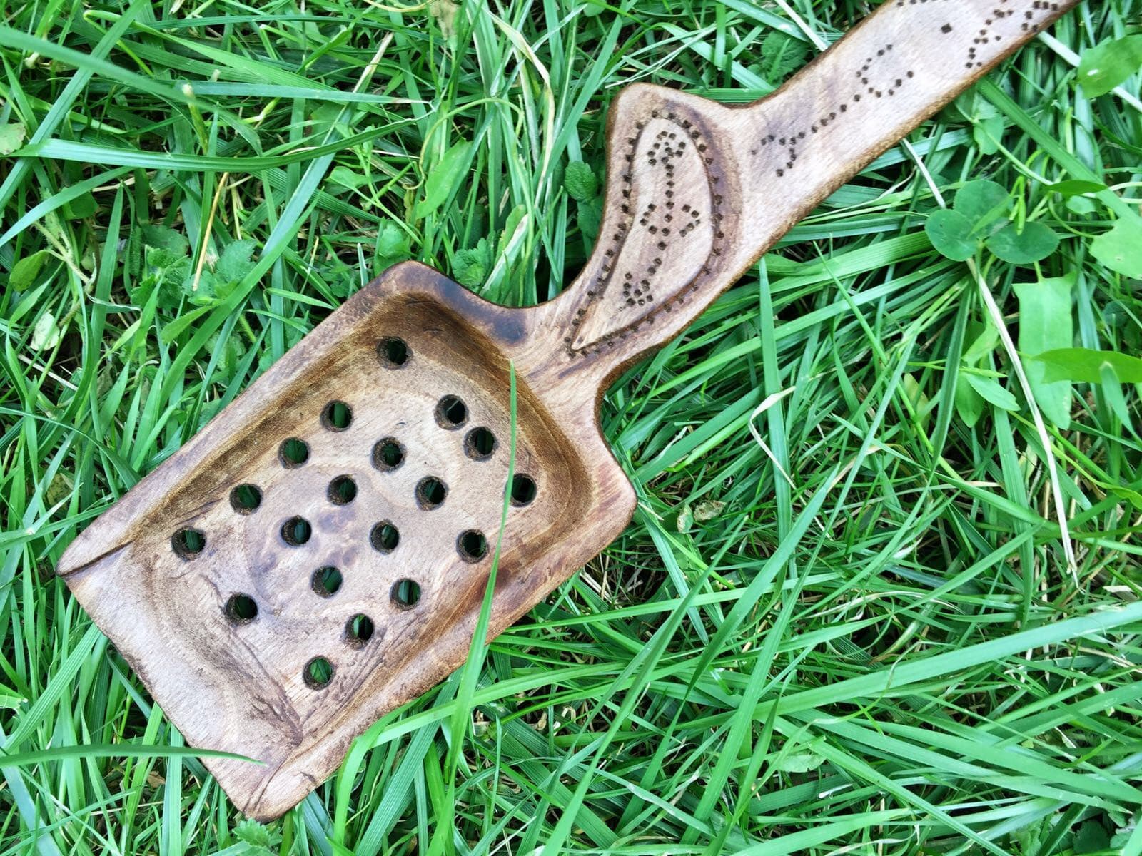  Hand Carved Spoon Walnut Wood Brown Morocco