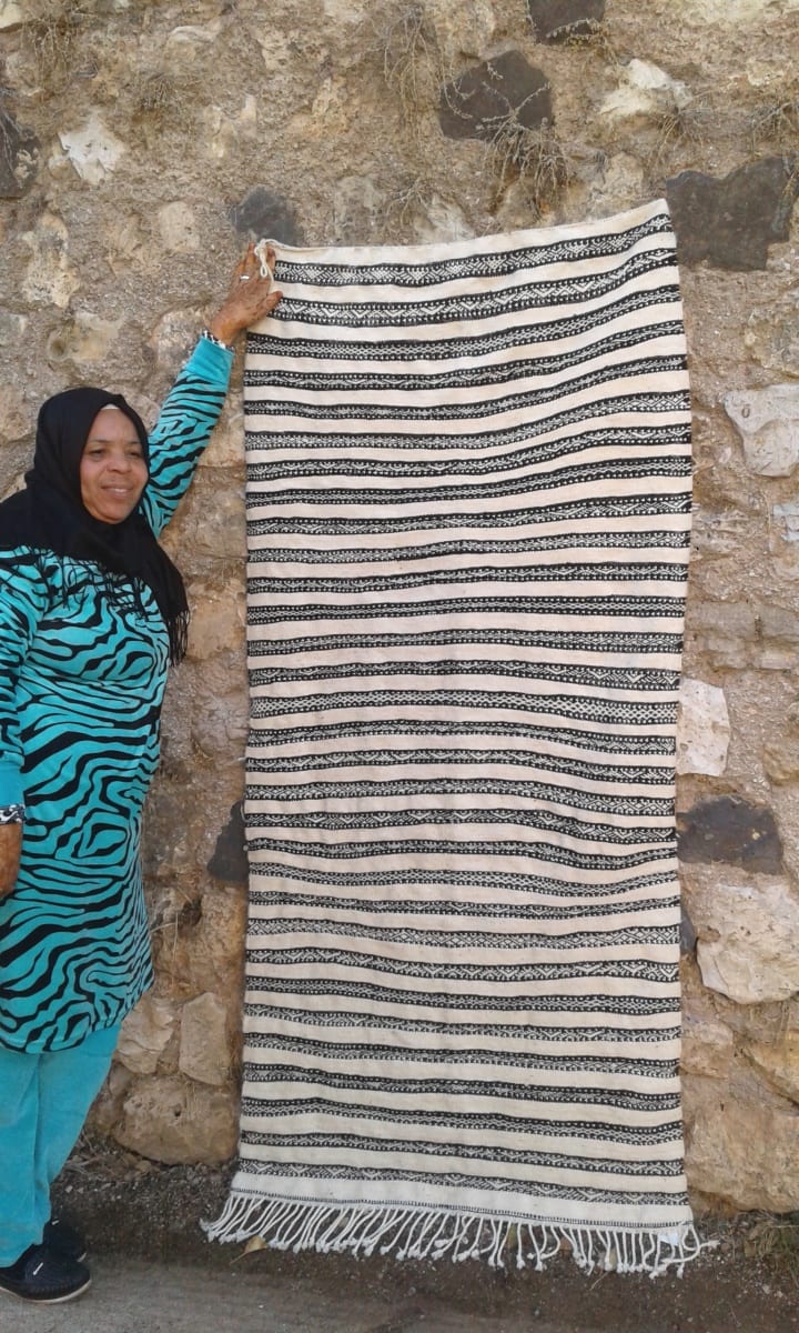  Hanbel Wool Black, White Morocco