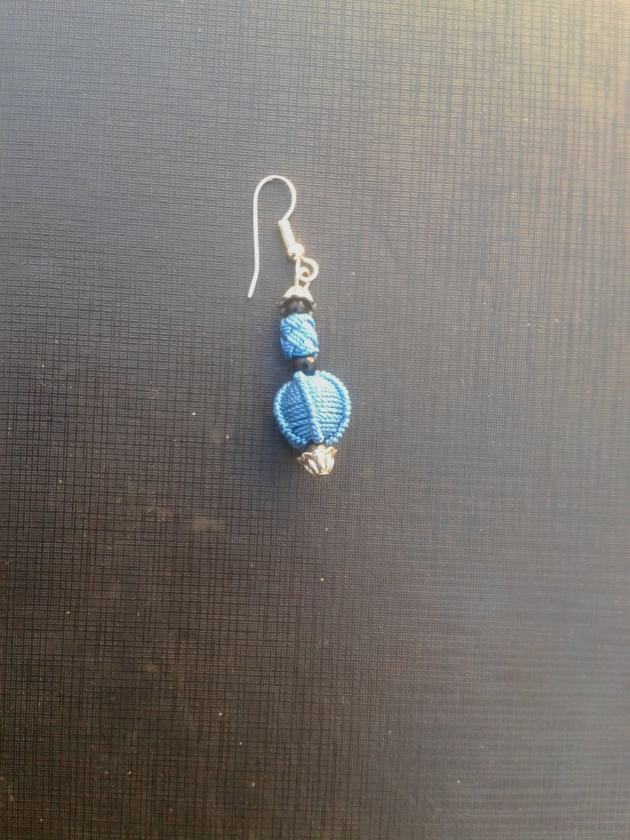 Ball and Button Earrings