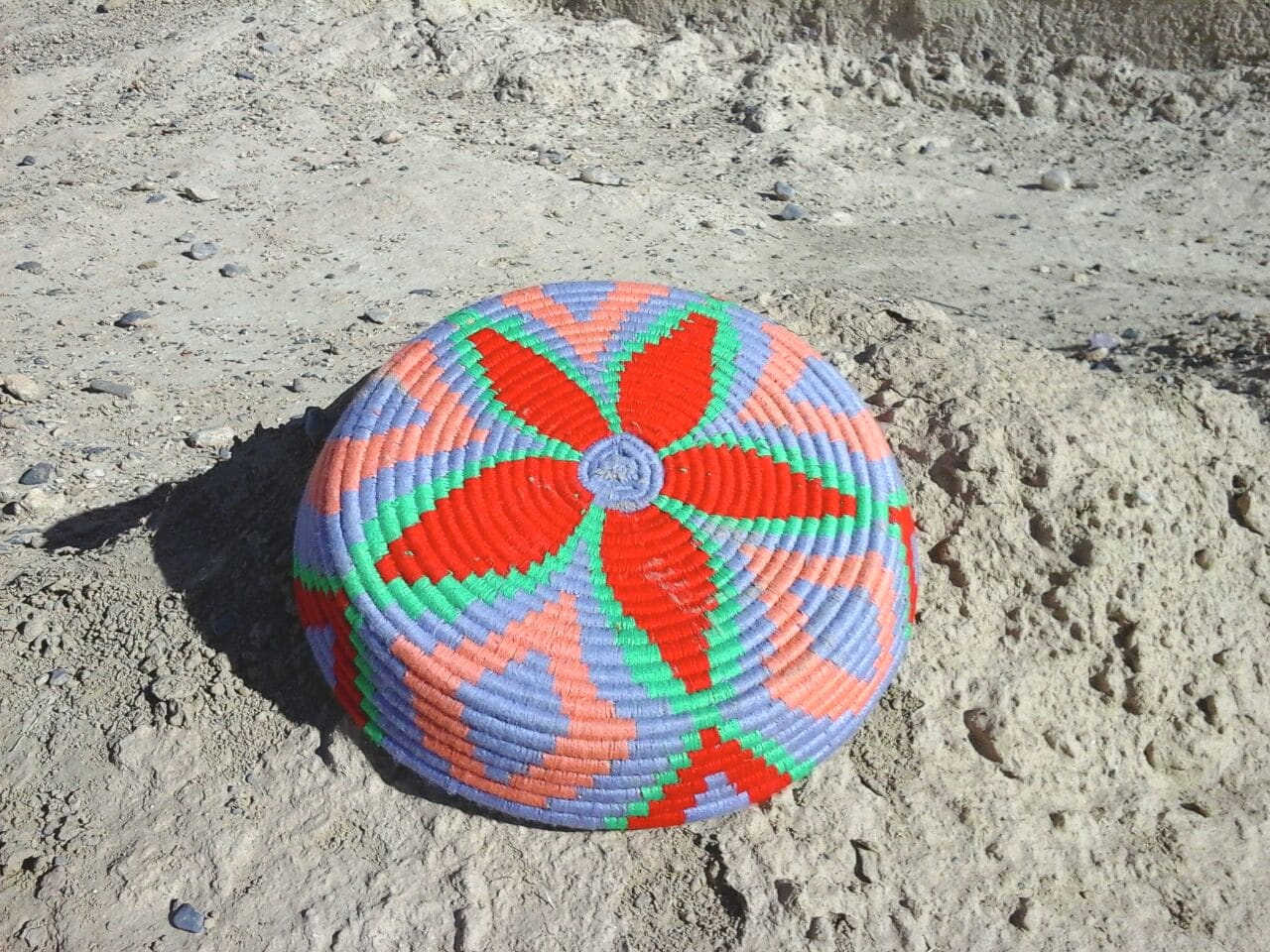  Basket Dyed Wool and Reed Colored Morocco