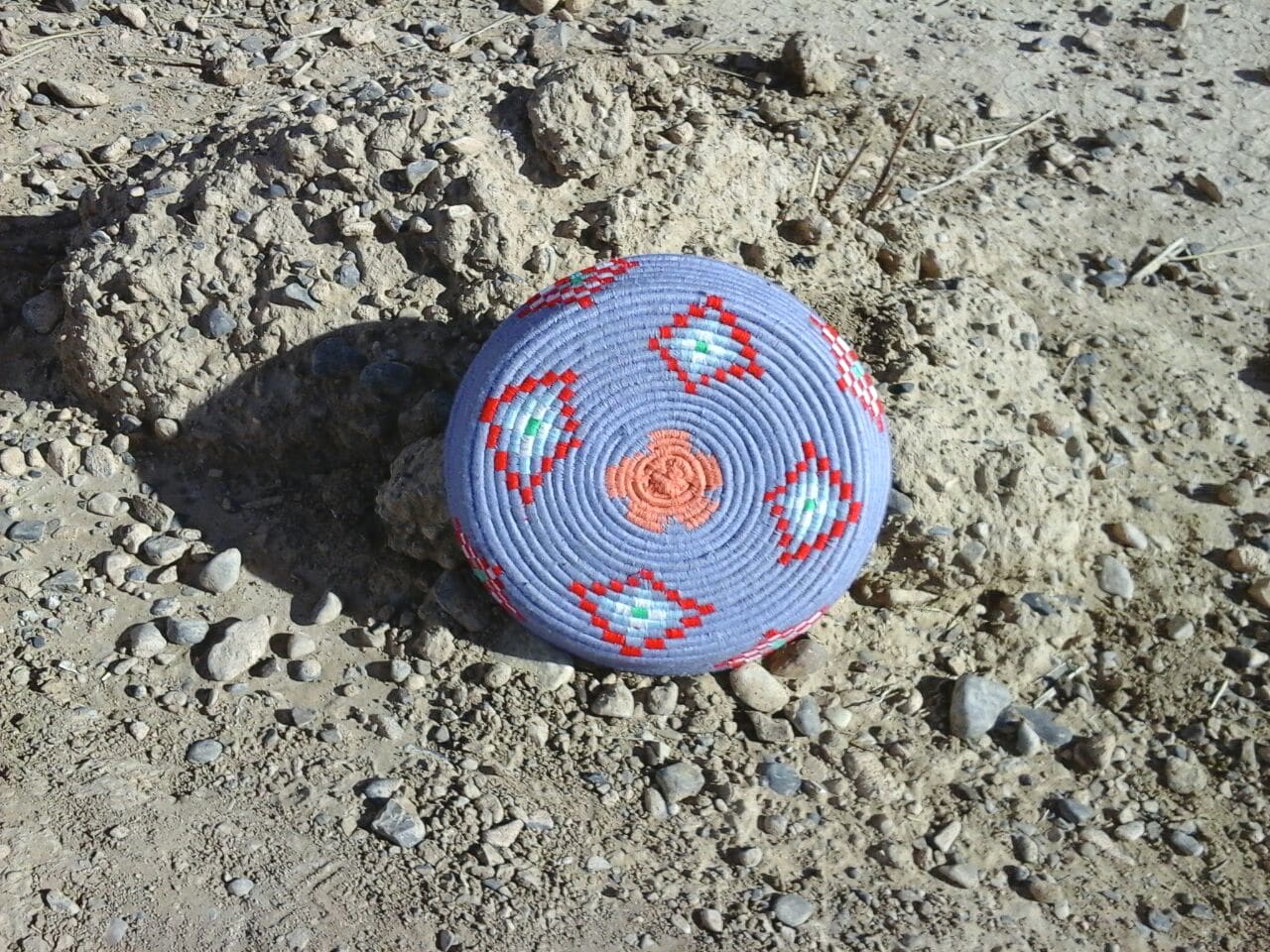  Basket Dyed Wool and Reed Colored Morocco