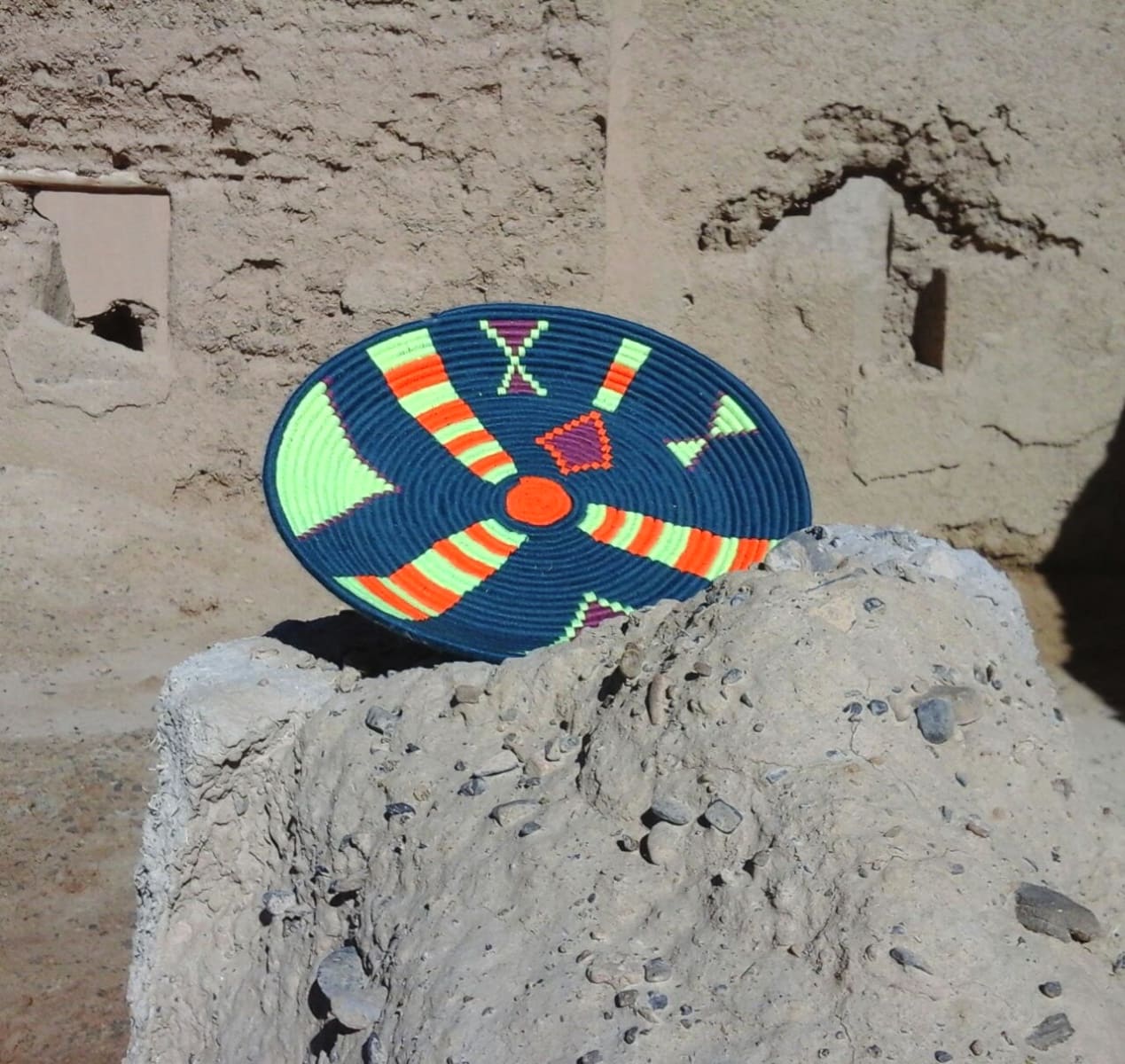  Basket Dyed Wool and Reed Colored Morocco